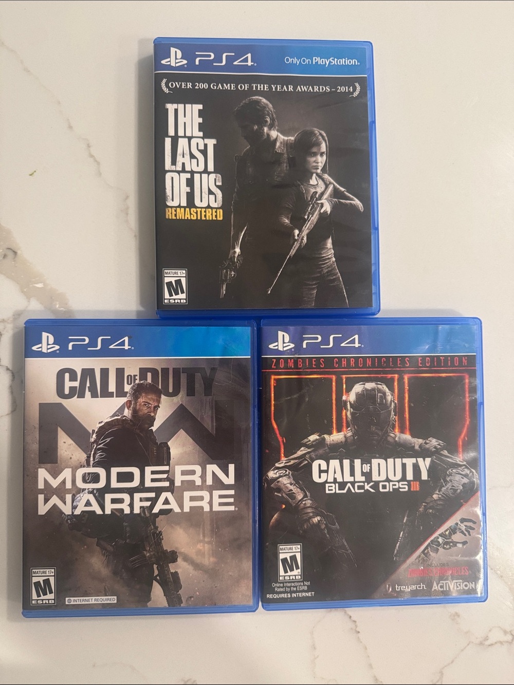 Sony PS4 Game Bundle — Call of Duty and Last of Us